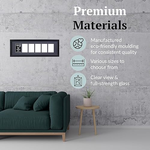 Miniatura 5 de Marcos Creative Letter Art para fotografías en forma de collage abierto de 4 x 6 con vidrio reforzado y marco de madera de 1 12, fotografía