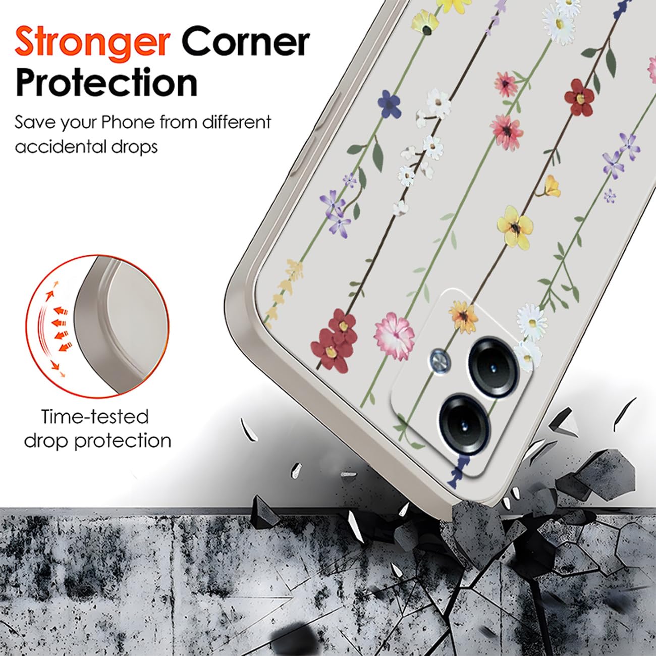 Cover Per Motorola Moto G14 – Custodia Antiurto In Silicone Morbido Con Fibra – Design Elegante Nero