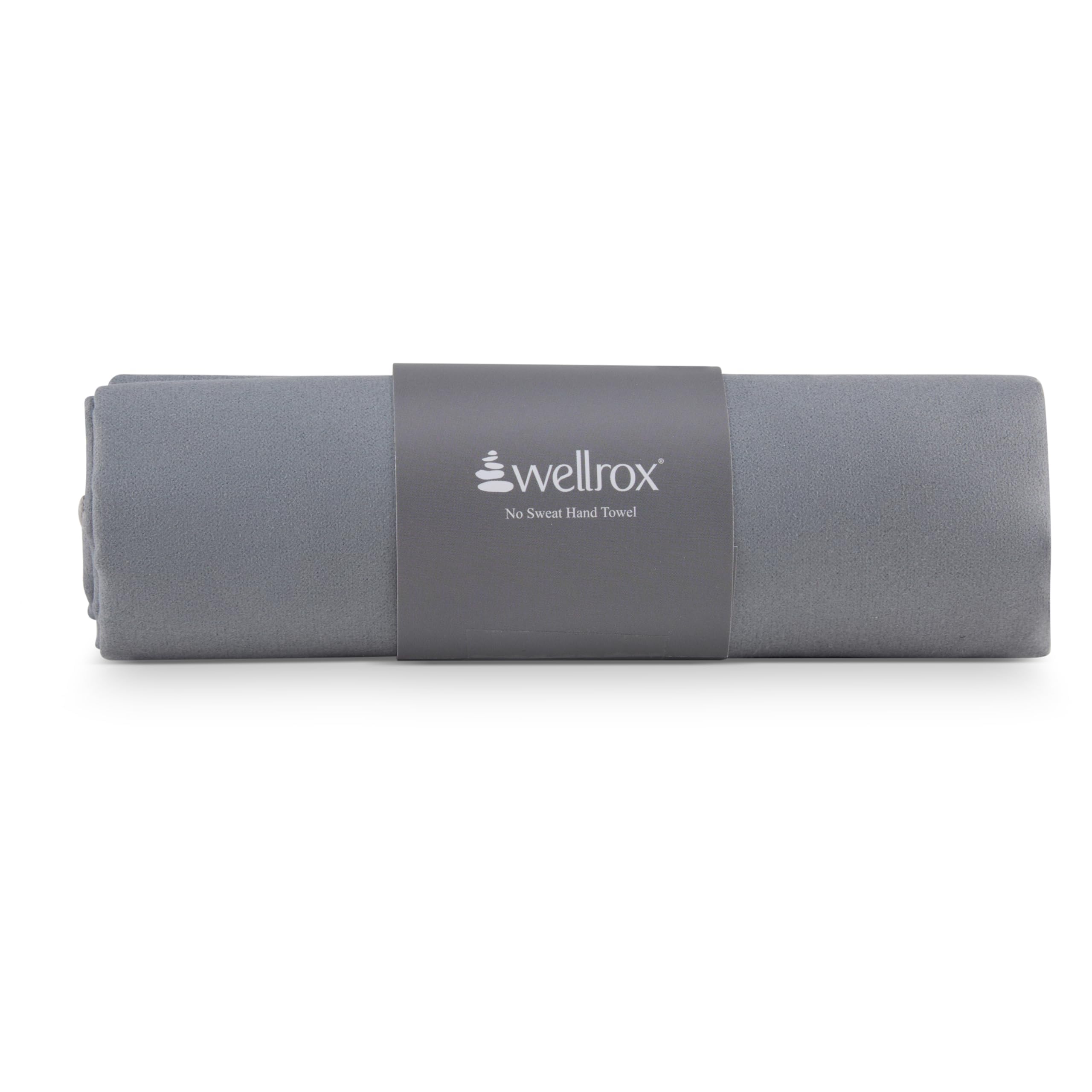 Wellrox Microfiber Hand Towel- Absorbent Sweat Towels, Workout Towels for Women- Yoga Mat Towel for Pilates, Hot Yoga, Gym Workouts (Grey)-image-35