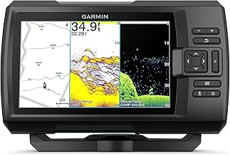 Garmin Striker Vivid 7cv, sonda de color de 7 pulgadas fácil de usar y transductor de sonda, paletas de colores de sonda de escaneo vívido (010-02552-00)