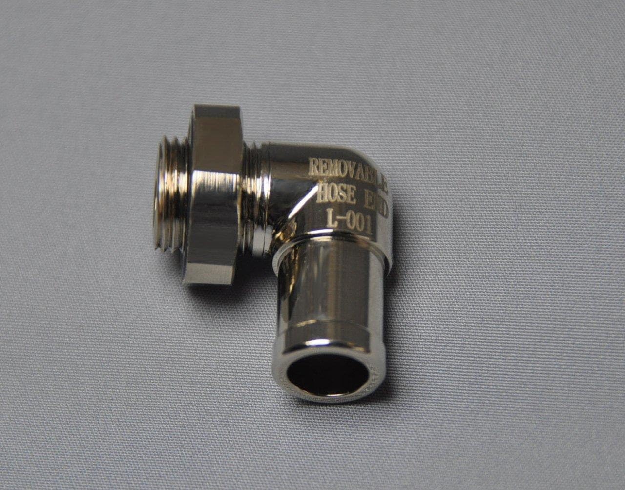 EZ-111(14mm-1.25) EZ Oil Drain Valve with removable L-Shape Hose End Combo