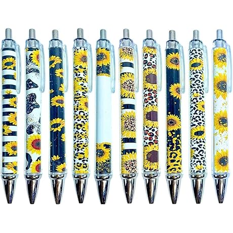 10PC Sunflower Pens, A Ray of Sunshine in Your Writing