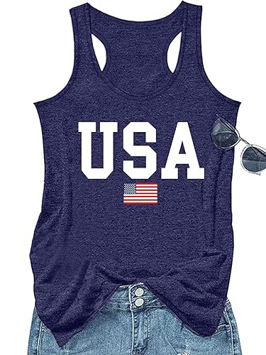 Vintage Graphic Tank Tops for Women Summer Beach Graphic Loose