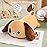 SQEQE Weighted Dog Plush, Weighted Dog Stuffed Animal, Cute Larbrador Plushies Soft Pillow Toy Gift for Kids Adults Brown 9.8 Inch, 0.8 Lbs