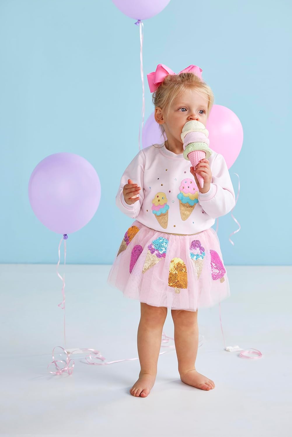 Mud Pie Children's Ice Cream Sequin Tutu - Image 2