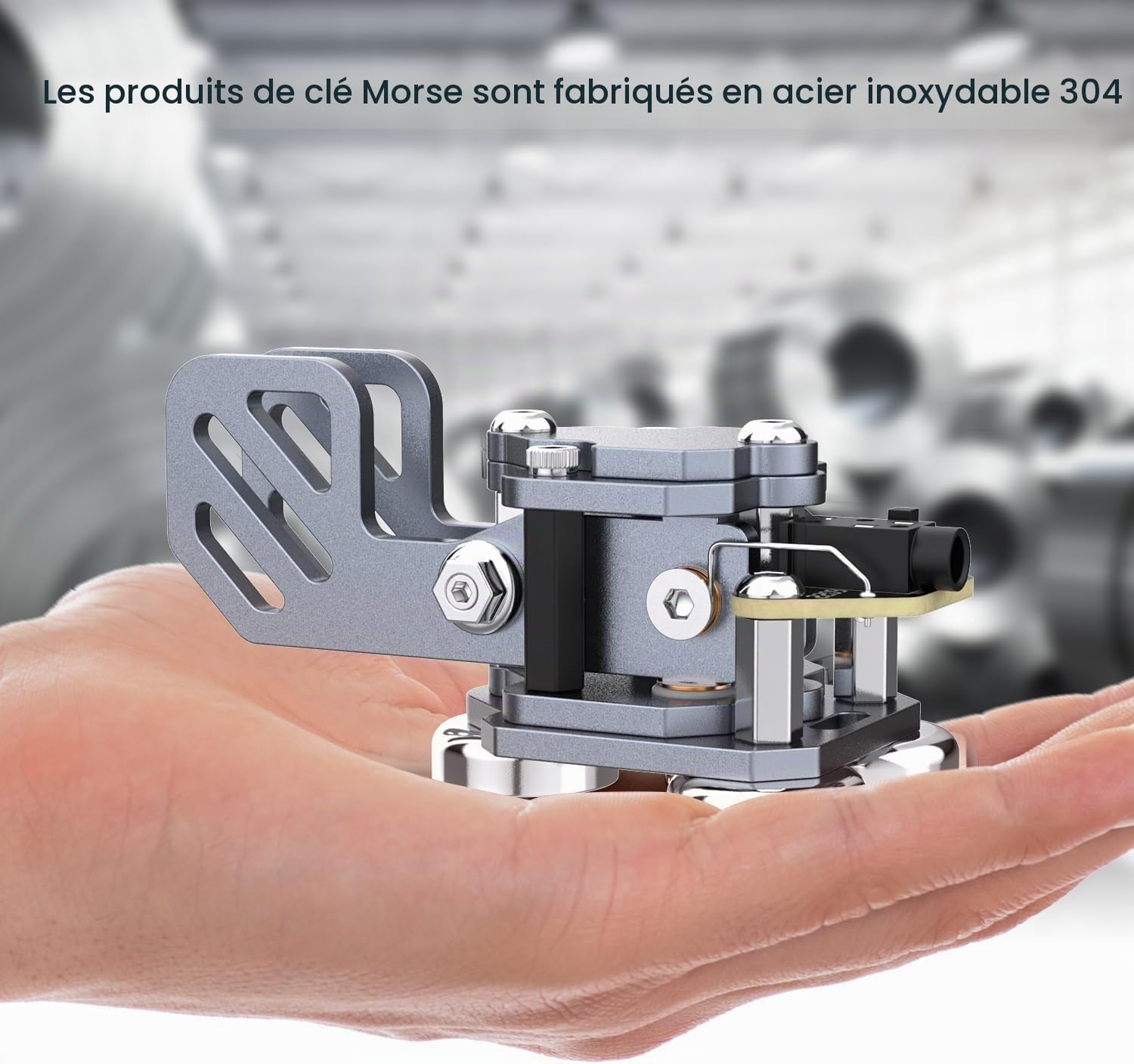 Putikeeg CW Clé Morse,clé télégraphique CW Keyers,télégraphe clé,clé Morse,Pagaie Double clé Morse,Transmetteur de Code Morse,Machine à Code Morse Clé,manipulateur Morse (Grey)