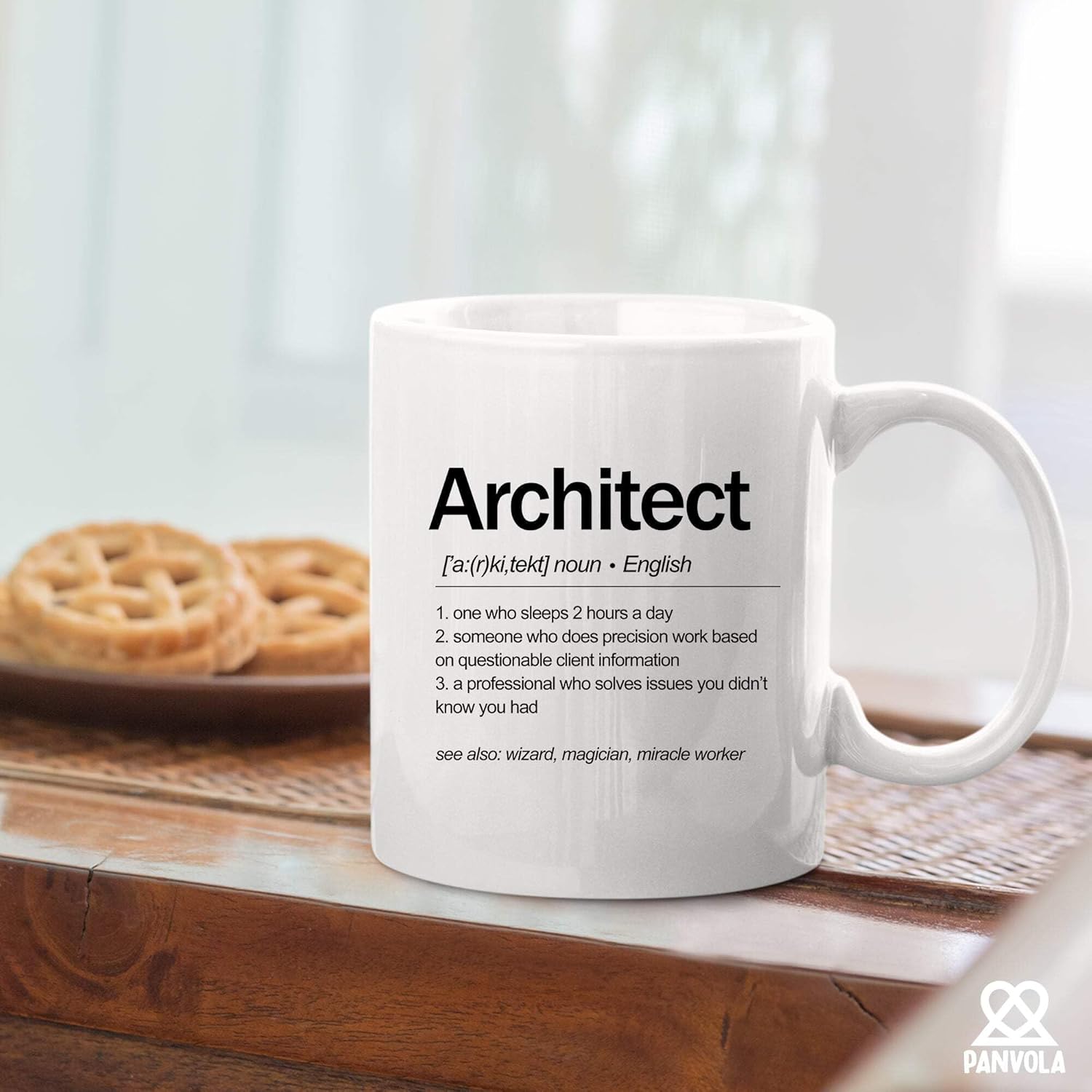 Architect Definition Architect Gifts For Men Women Architecture Gifts Ceramic Mug 11 oz White Novelty Drinkware 11 oz - Image 5