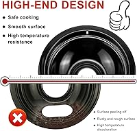 Vista 2 de 5304430149 5304430150 Juego de sartenes de goteo de quemador de cocina de porcelana y juego de unidad de elemento de quemador de rango eléctrico