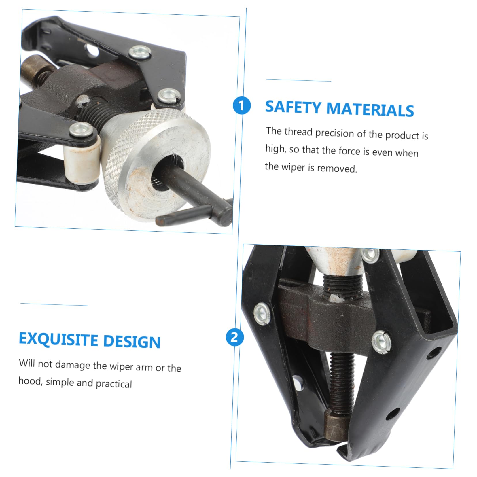 Cabilock Windshield Wiper Arm Removal Tool Adjustable Wiper Joint Puller for Easy and Safe Durable Construction for Various