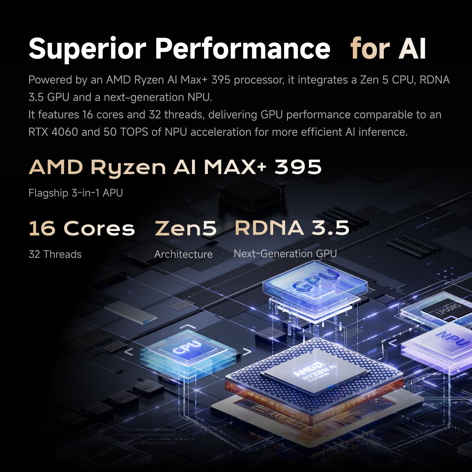 MINISFORUM Mini estação de trabalho MS-S1 Max AMD Ryzen AI Max+