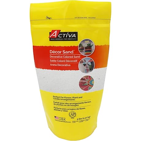 5-Pound, White Sand for Versatile Uses