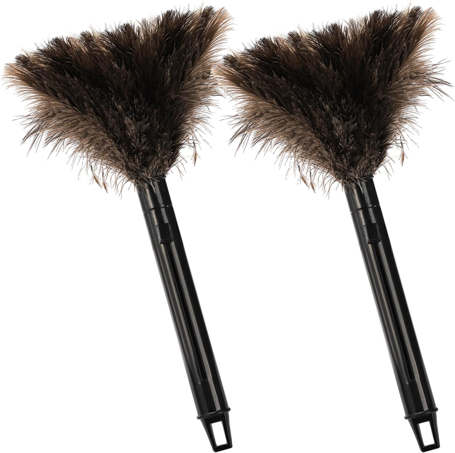 2pcs Retractable Ostrich Feather Duster for Cleaning, 9.8