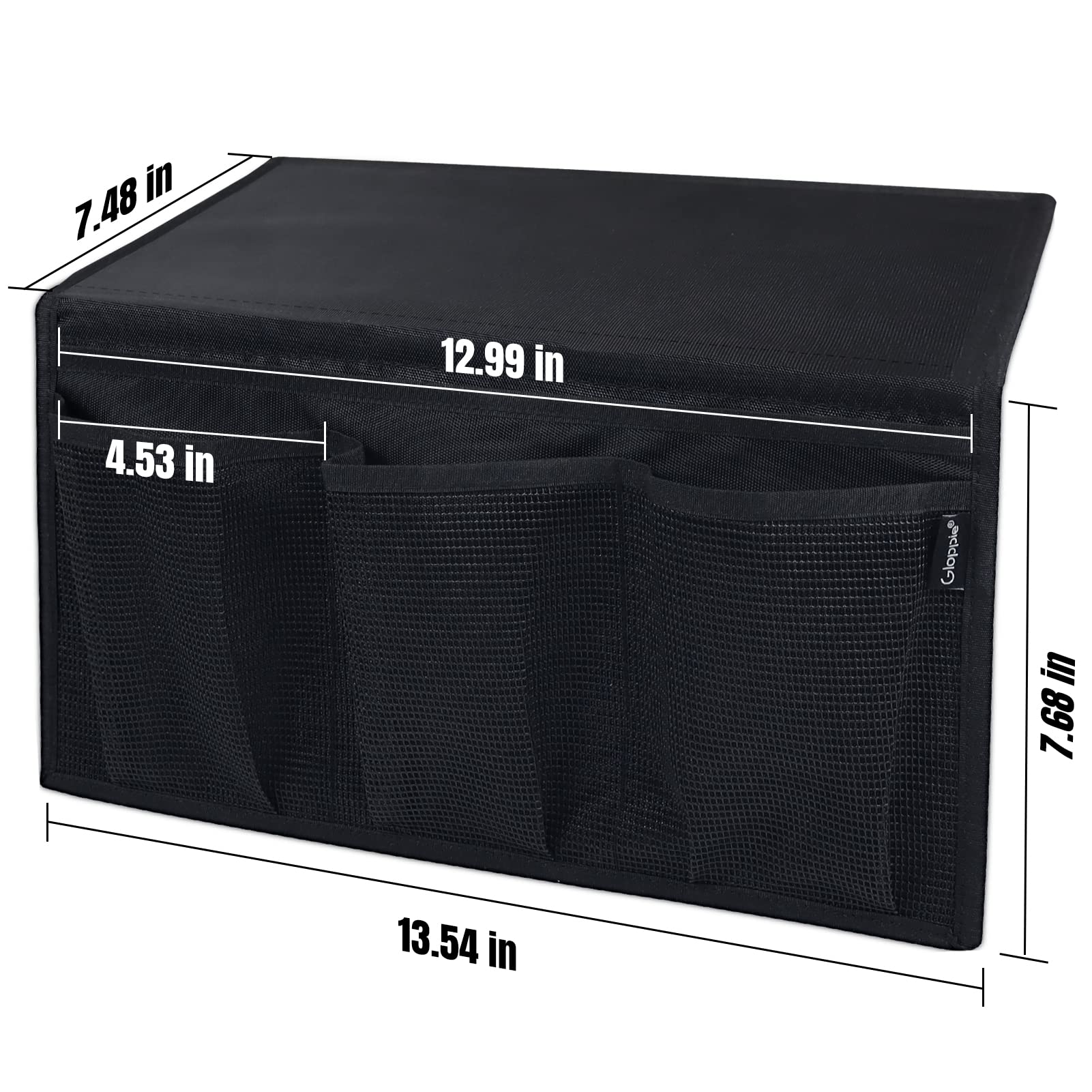 Gloppie Bedside Caddy Organizer – Hanging Storage for Bedside, Sofa & Desk, Cabinet, Bedside Pocket with Multiple Pockets for Phone, Remote, Glasses & Essentials, Remote Holder