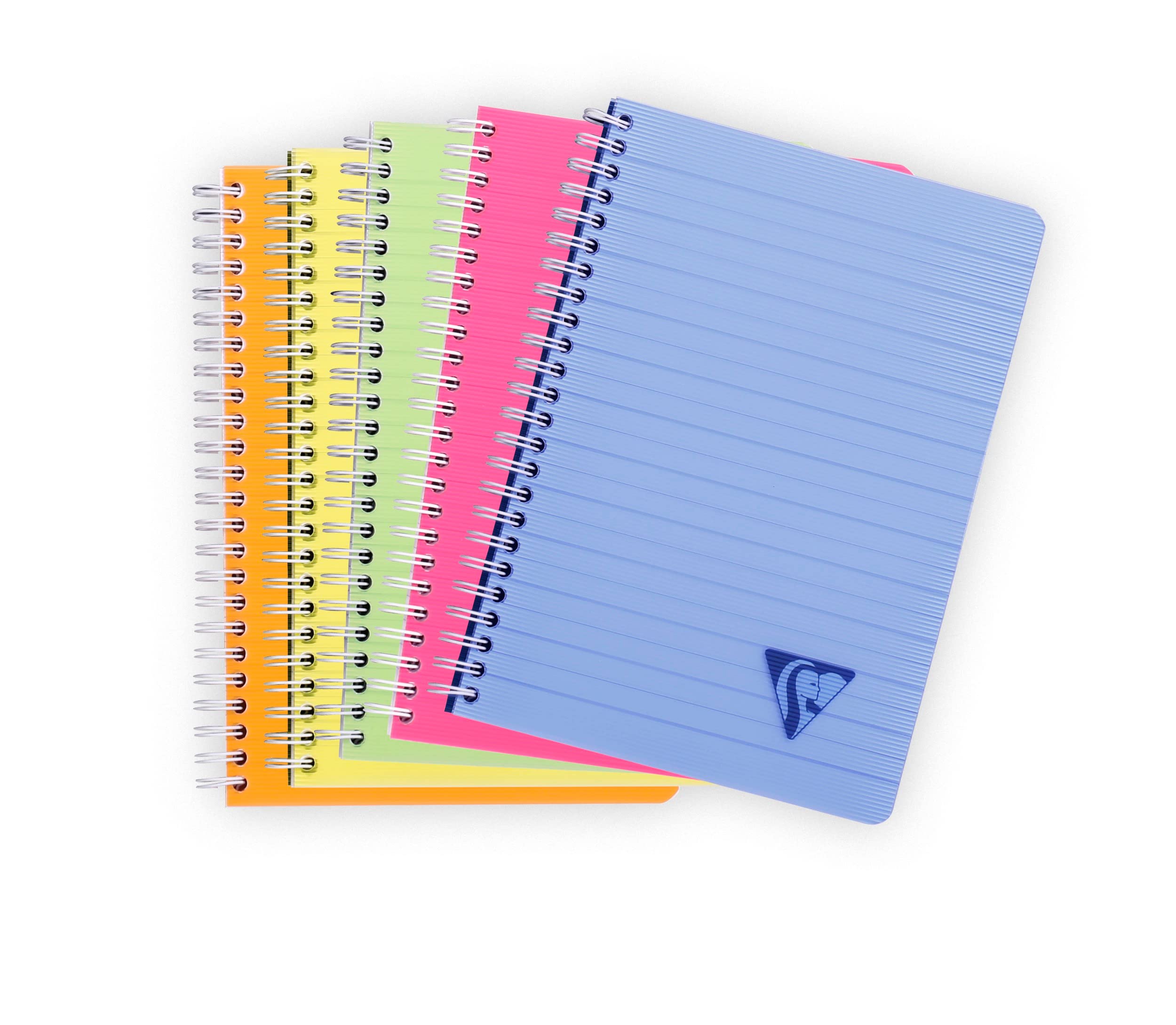 Clairefontaine 328546C 5 Spiralhefte Linicolor A5 90 Blatt liniert sortiert