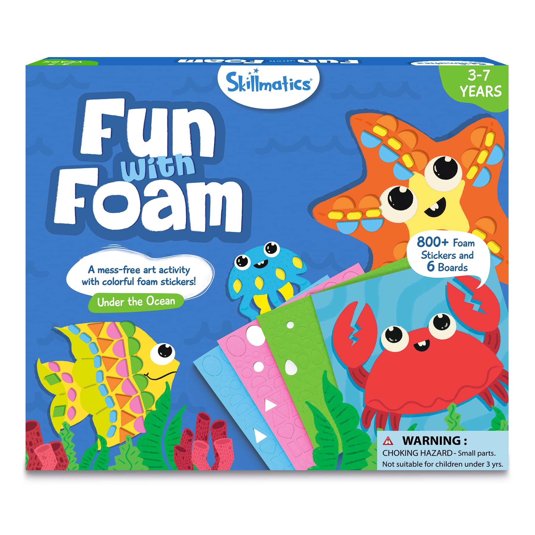 Skillmatics Foam Sticker Art Activity – Under The Ocean, Mess-Free Fun