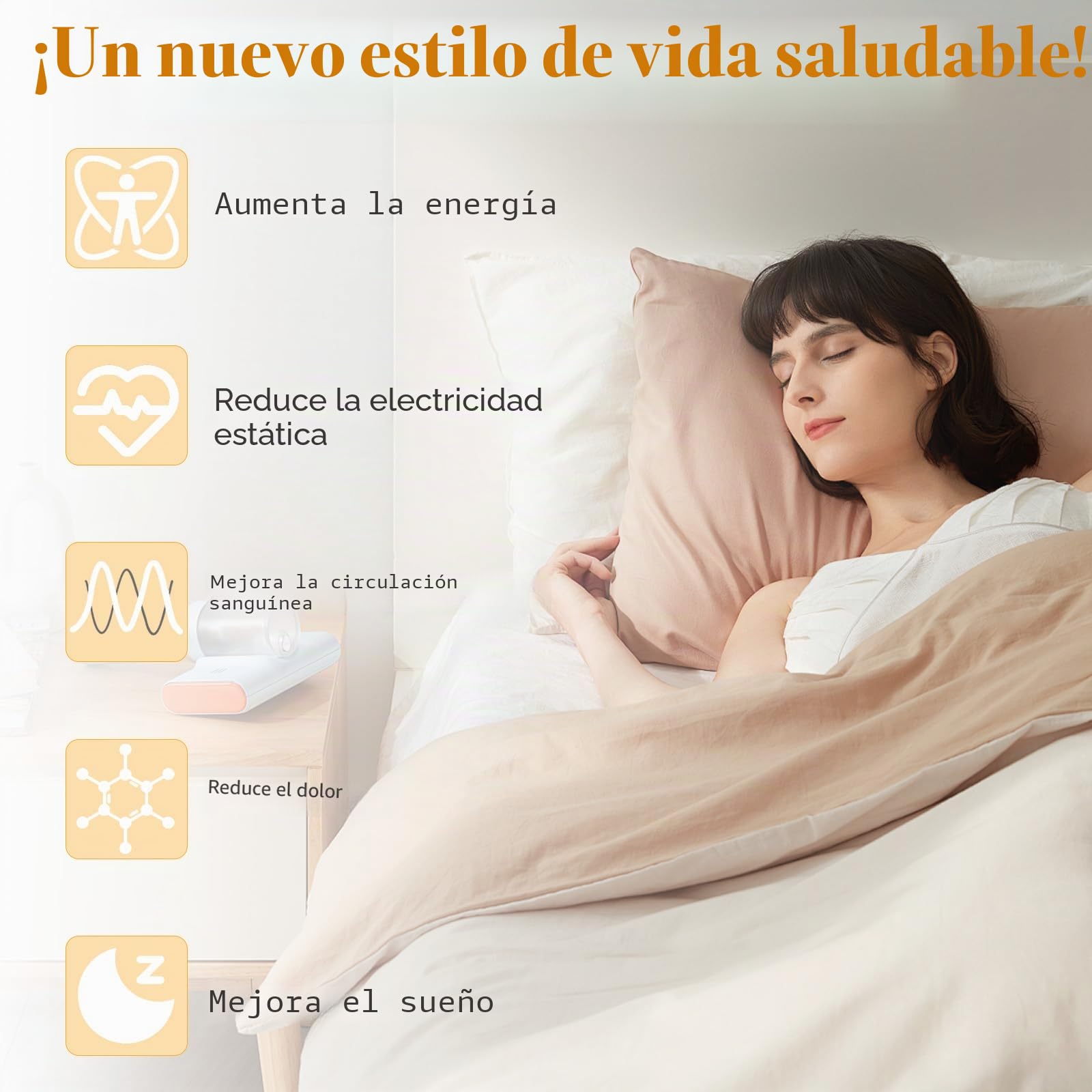 Sábana bajera y alfombrilla conductoră, colchón de tierra con cable de la UE