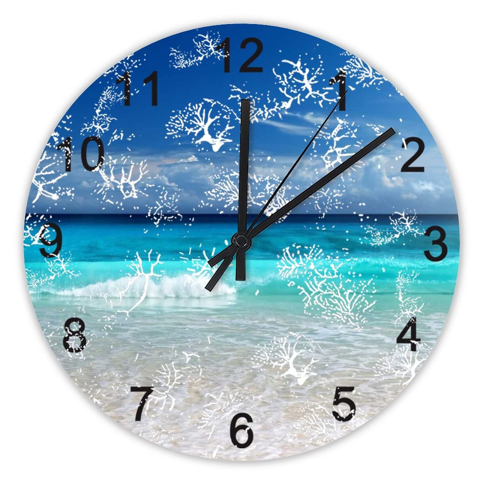Horloge murale silencieuse sans tic-tac 40 cm pour bureau et chambre