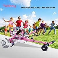 Vista 7 de Eco-Friendly Hoverboard Seat Attachment - Cool Seat, Swivel Wheel, Adjustable Length - Compatible with 6.5", 8", 8.5", 10" Hoverboards - Safe &