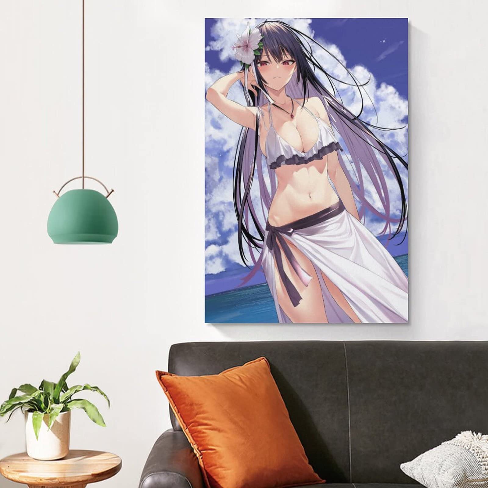 Amazon｜履いてください、鷹峰さん鷹峰高嶺アニメキャンバスアート