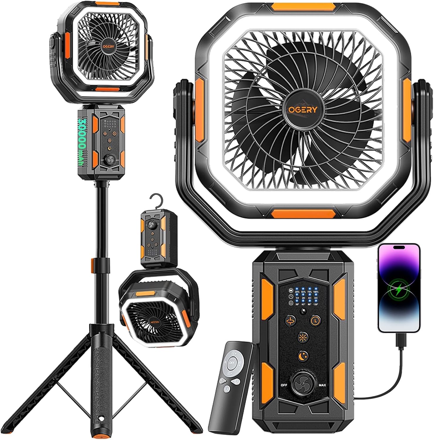 OGERY F21 Camping Fan