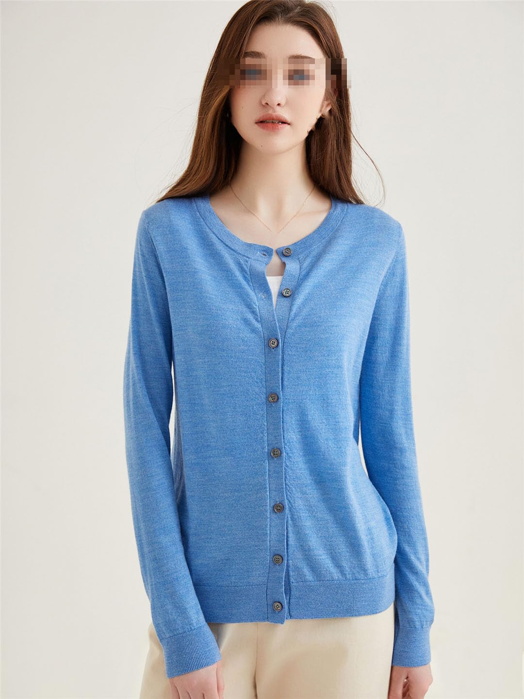 Cárdigan De Manga Larga para Mujer, Suéteres, Tops De Lana, Chaqueta De Punto