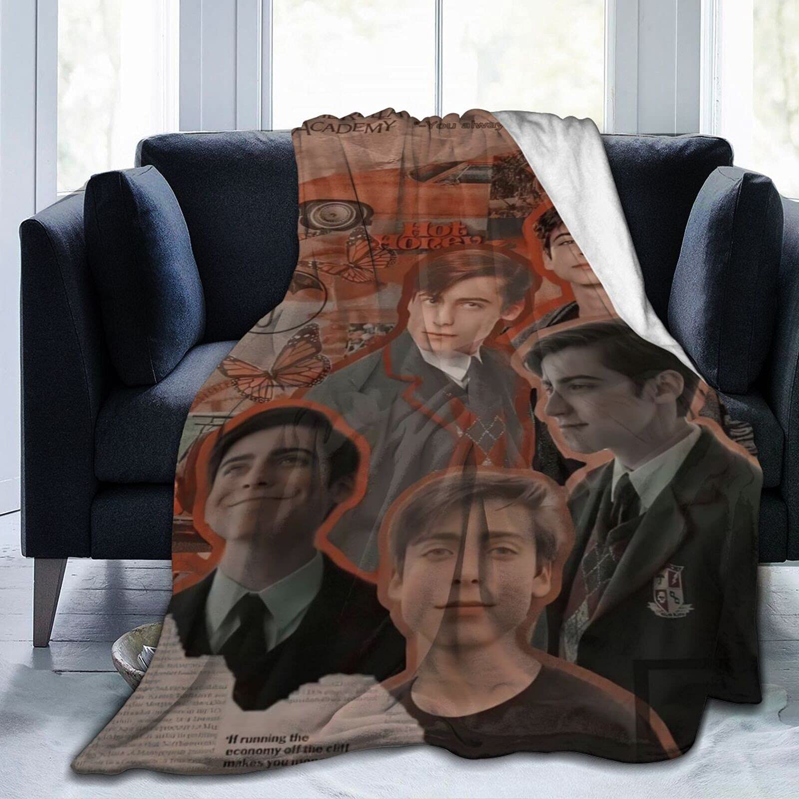 YINGD Aidan actor Gallagher Blanket is A Stylish Collage of Super Soft Flannel Quality Fabrics