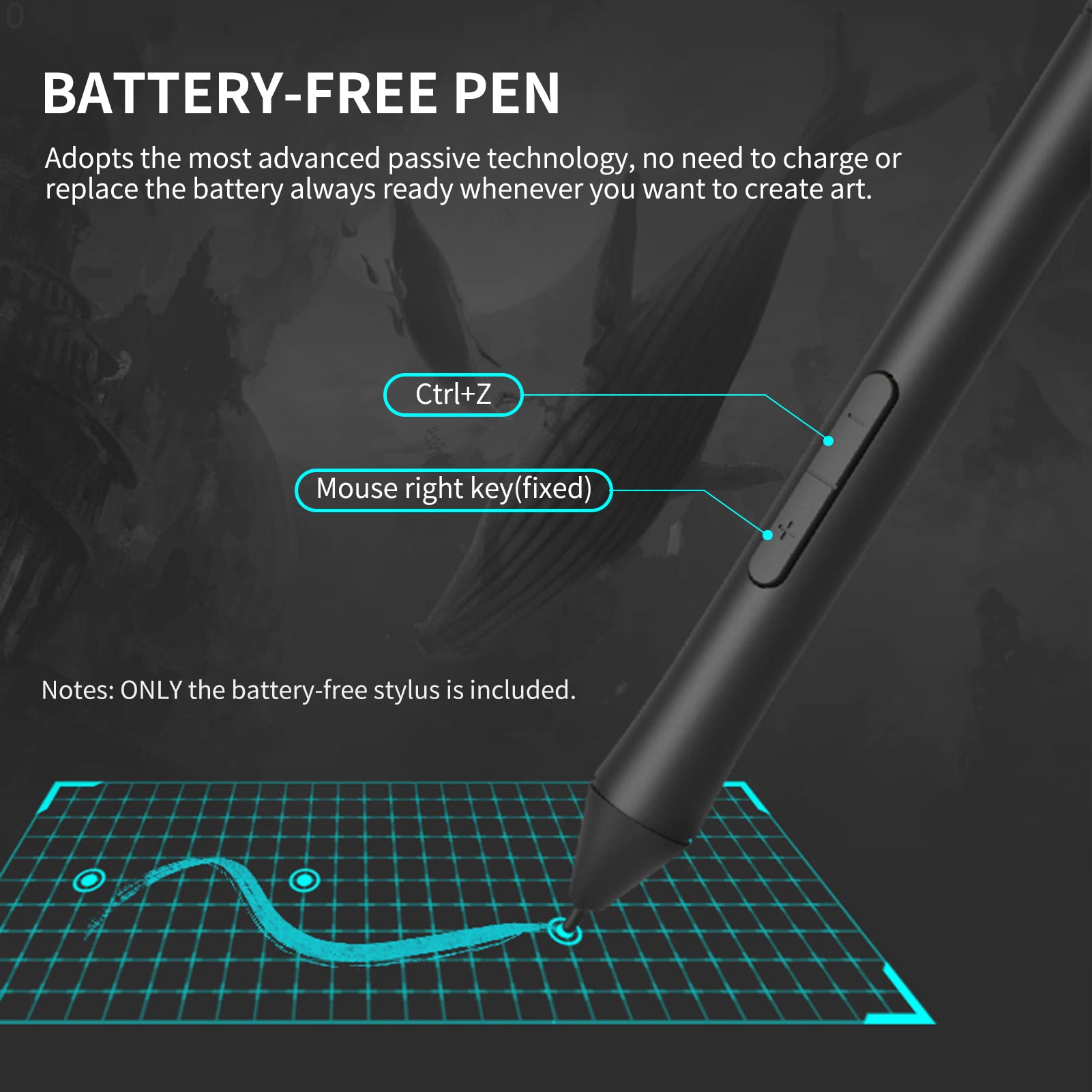 Tavoletta Grafica da Disegno, Stilo Senza Batteria con sensibilità Alla Pressione 8192, 12 Tasti di Scelta Rapida Personalizzati, 10 X 6,25 Pollici, per Programmi Office, OSU Tavoletta Grafica da Disegno, Stilo Senza Batteria con sensibilità Alla Pressione 8192, 12 Tasti di Scelta Rapida Personalizzati, 10 X 6,25 Pollici, per Programmi Office, OSU