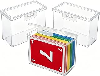 Clear Playing Card Case, Multipurpose Storage Box for Card Games, Business Cards Household Storage, Bedroom, Desk, Dresser Organizer, 1 Pc