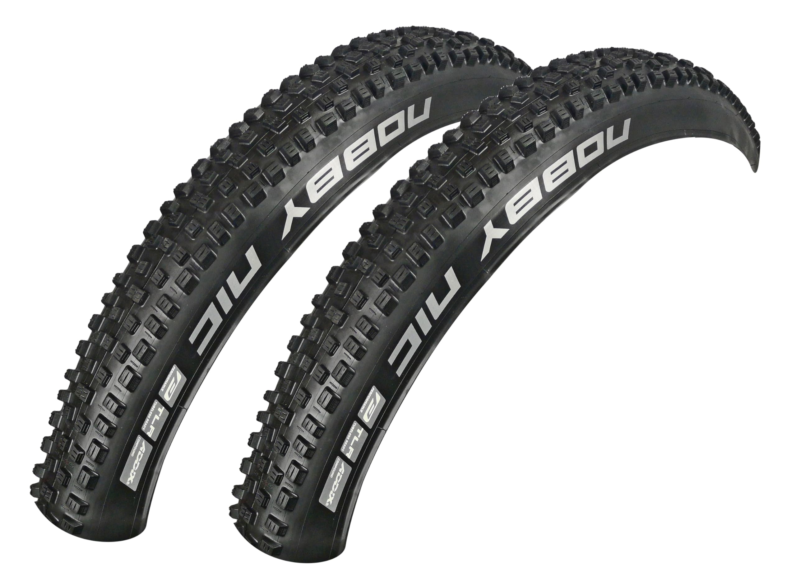 2X Schwalbe Nobby NIC 70-584 Faltreifen 27.5x2.80 Fahrradreifen Mantel Tire Sport & Freizeit