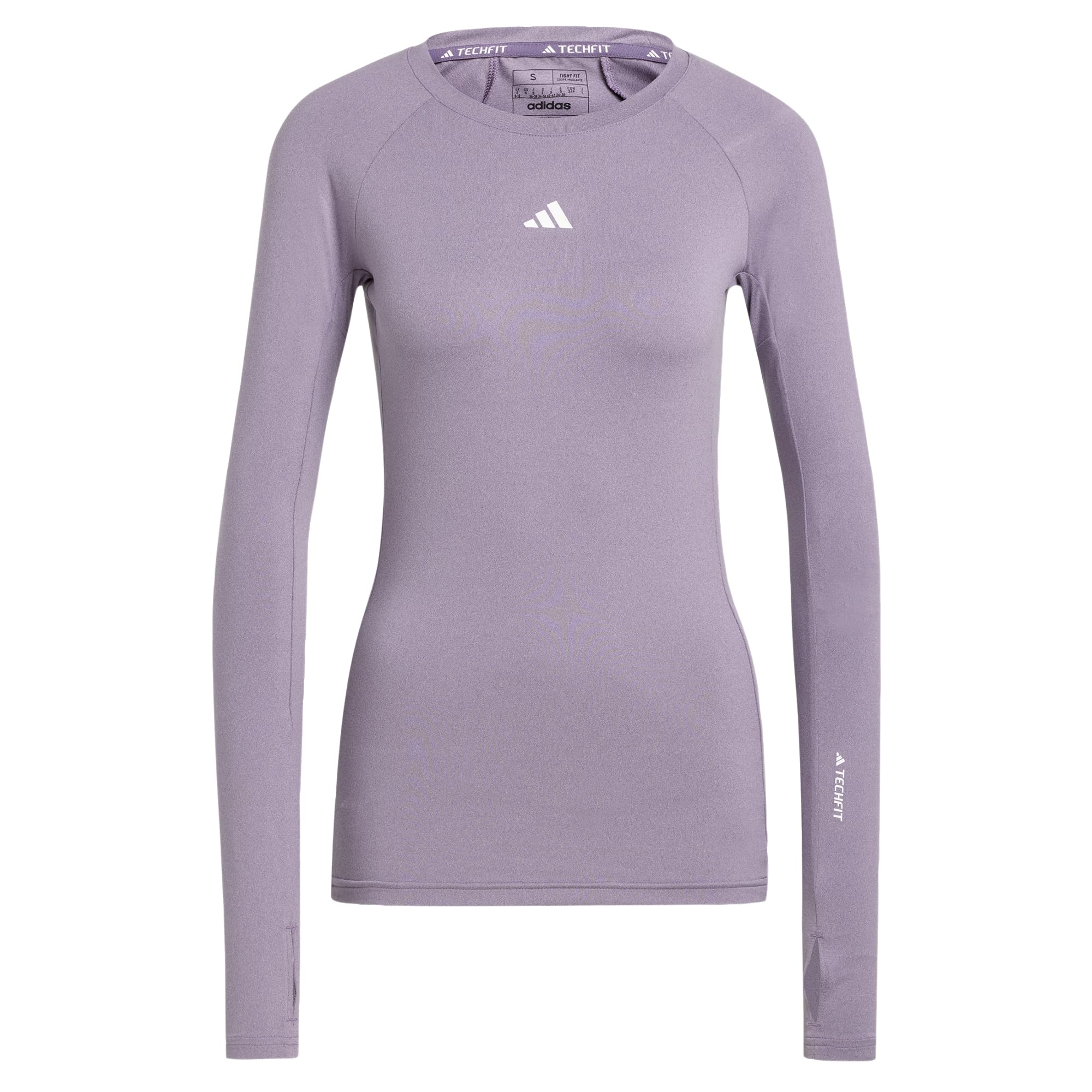 adidas Women's Techfit Long Sleeve Training Top, Shadow Violet, XL