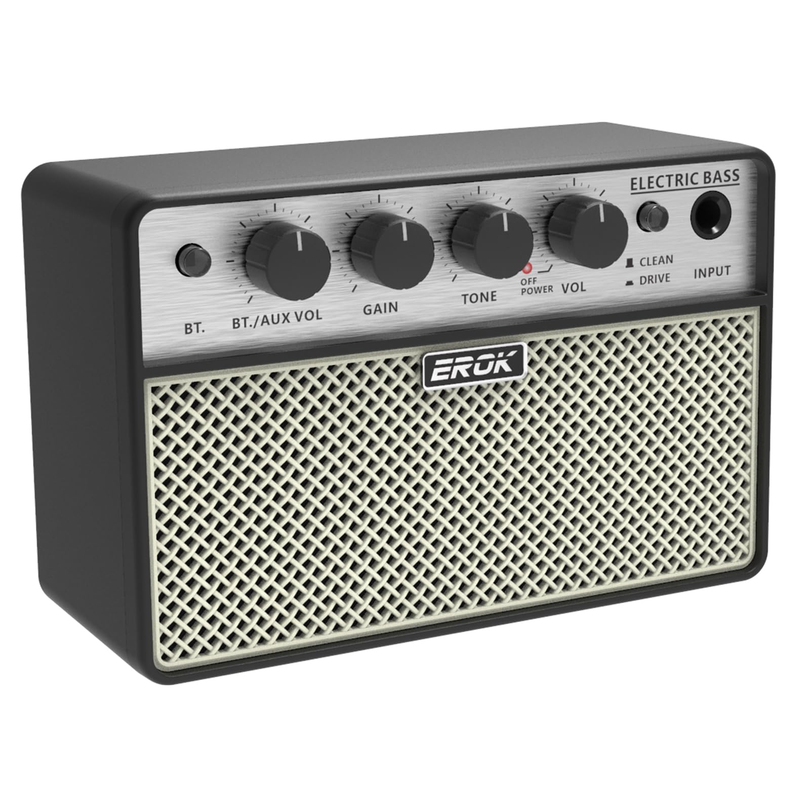 EROK BA-10B Mini Bass Amp, 10W Electric Bass Amplifier with Bluetooth 5.1