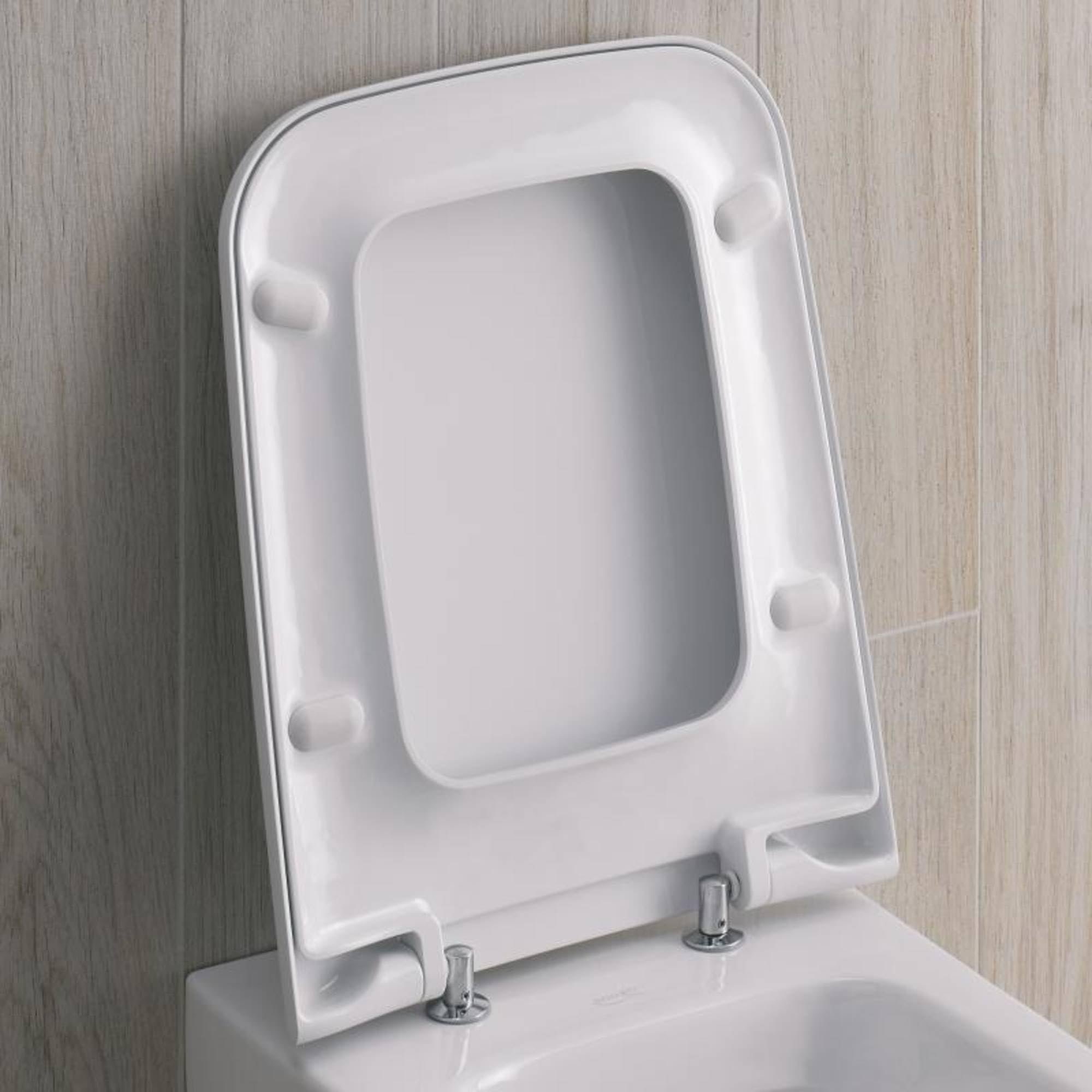 Geberit iCon Square WC-Sitz, weiß, mit Absenkautomatik, 571910000