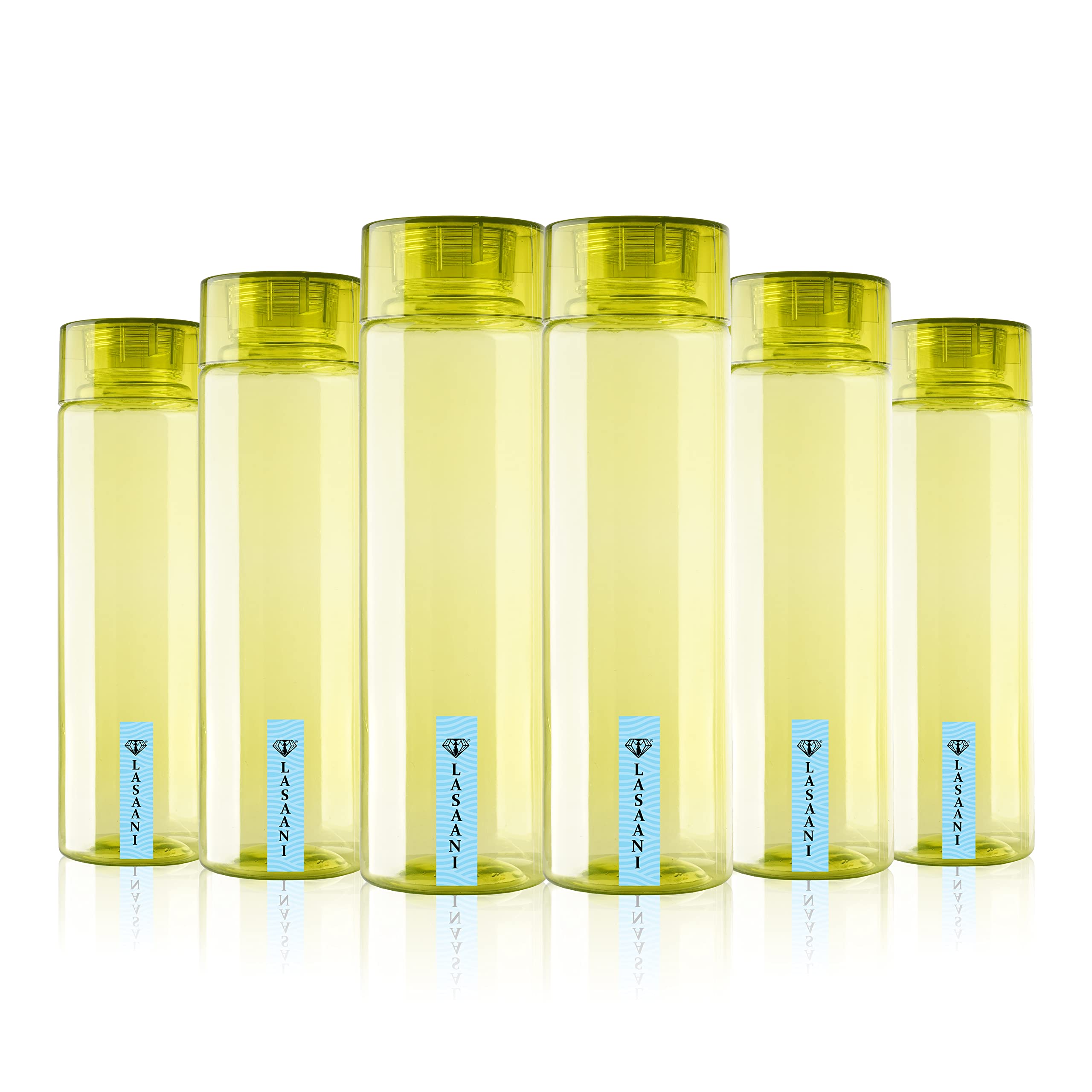 LASAANI Premium color Round PET Plastic 1 Litre water bottle set of 6 (Green) (B08XY8H815) Amazon Price History, Amazon Price Tracker
