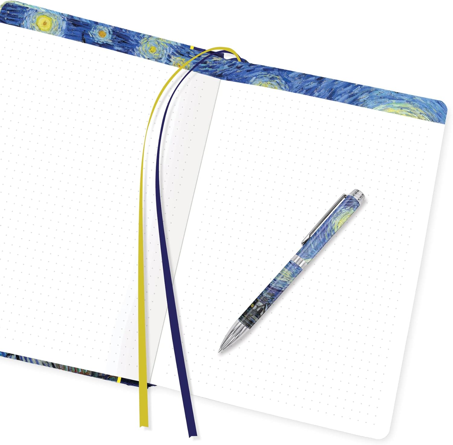 RainCaper Luxury Ballpoint Pen with Gift Box Set, Black, Fine Art Fancy Designer Pen for Women & Men (van Gogh Starry Night) - Image 4