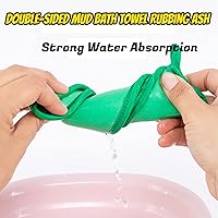 Vista 3 de Guantes de toalla de esponja, guante exfoliante profundo, esponja de guantes de toalla sin dolor, guante de esponja exfoliante suave, guantes