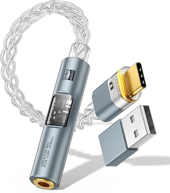 MoKo Adaptador Audio USB-C a Auxiliar 3