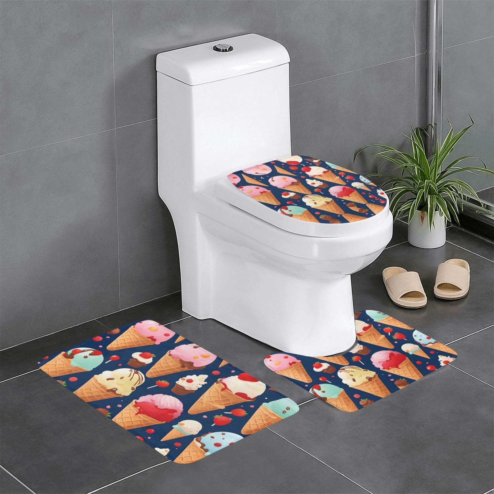 Tapis de salle de bain antidérapants : lot de 3 pour éviter les glissades