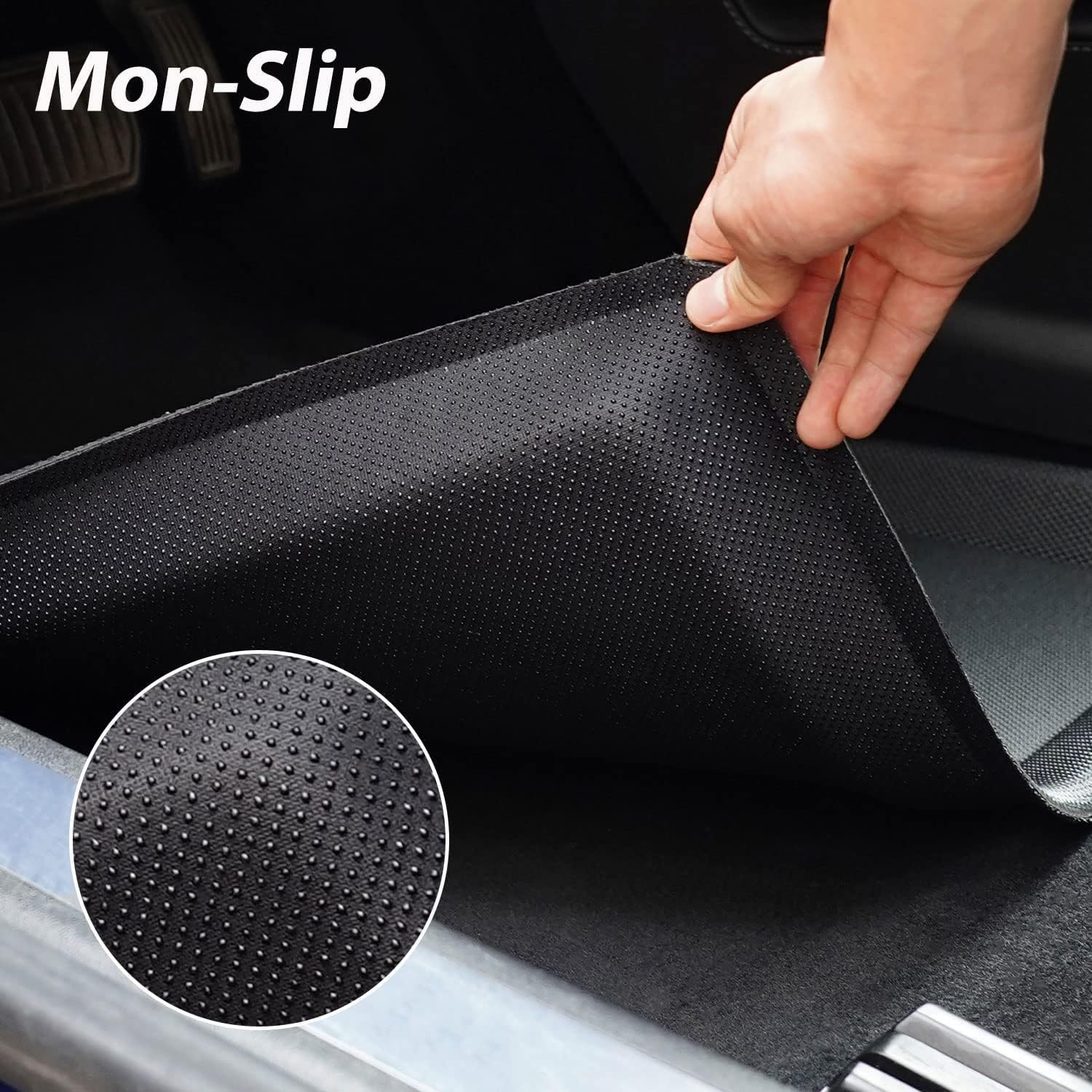 TAPTES for Tesla Model S Floor Mats 2019 2018 2017 2016 2015, Premium All Weather Anti-Slip Waterproof Floor Liners Car Interior Accessories - Compatible for Model S 2015-2019 (3 Pieces/Set)