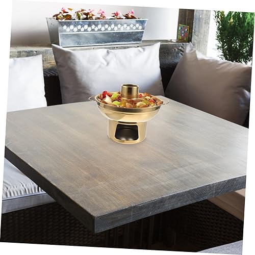 Miniatura 9 de Juego de barbacoa de acero inoxidable para hacer fondue de 7.1 in, chino Shabu Shabu, olla caliente, cacerola, olla para derretir chocolate,