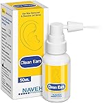 NAVEH PHARMA CleanEars | Fast-Acting Ear Wax Removal Spray | Breaks Down & Dissolves Earwax in Just 1 Treatment | Clinically Proven to Be 300% More Effective W/Mineral Oil | Gentle & Safe 1.69 Fl Oz