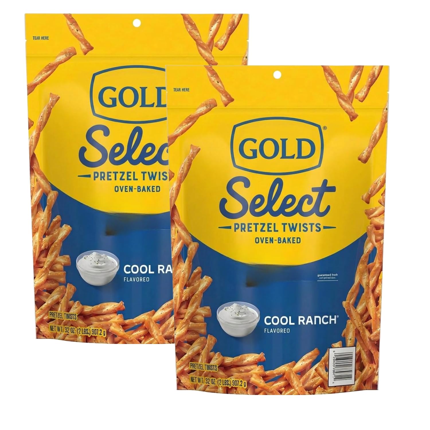 Pretzel Twist, Cool Ranch Flavored, 32 oz | To Go Snack (2 Pack)