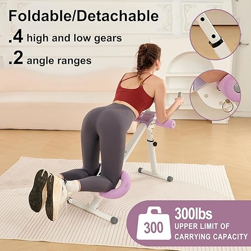 Miniatura 5 de Equipo de entrenamiento abdominal, máquina de abdominales, rodillo abdominal para hombres y mujeres, entrenamiento de ejercicio abdominal, equipo de
