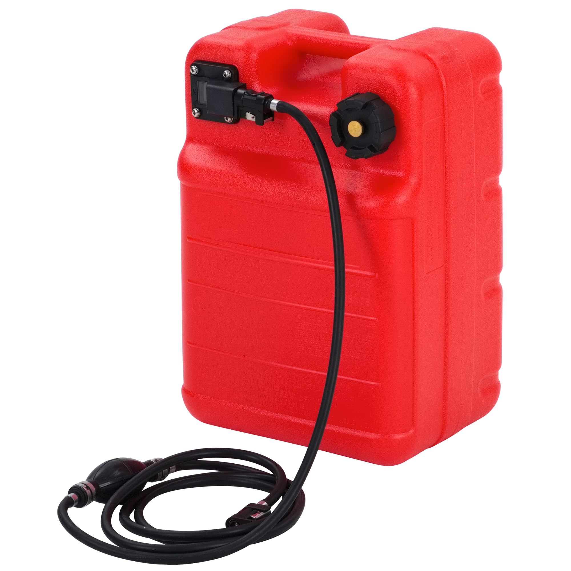 PeakPursuit Marine Tank, 6 Gallon Marine Portable Tank Outboard Marine Boat Tank With Line, I-Shaped Handle, Easy to Carry