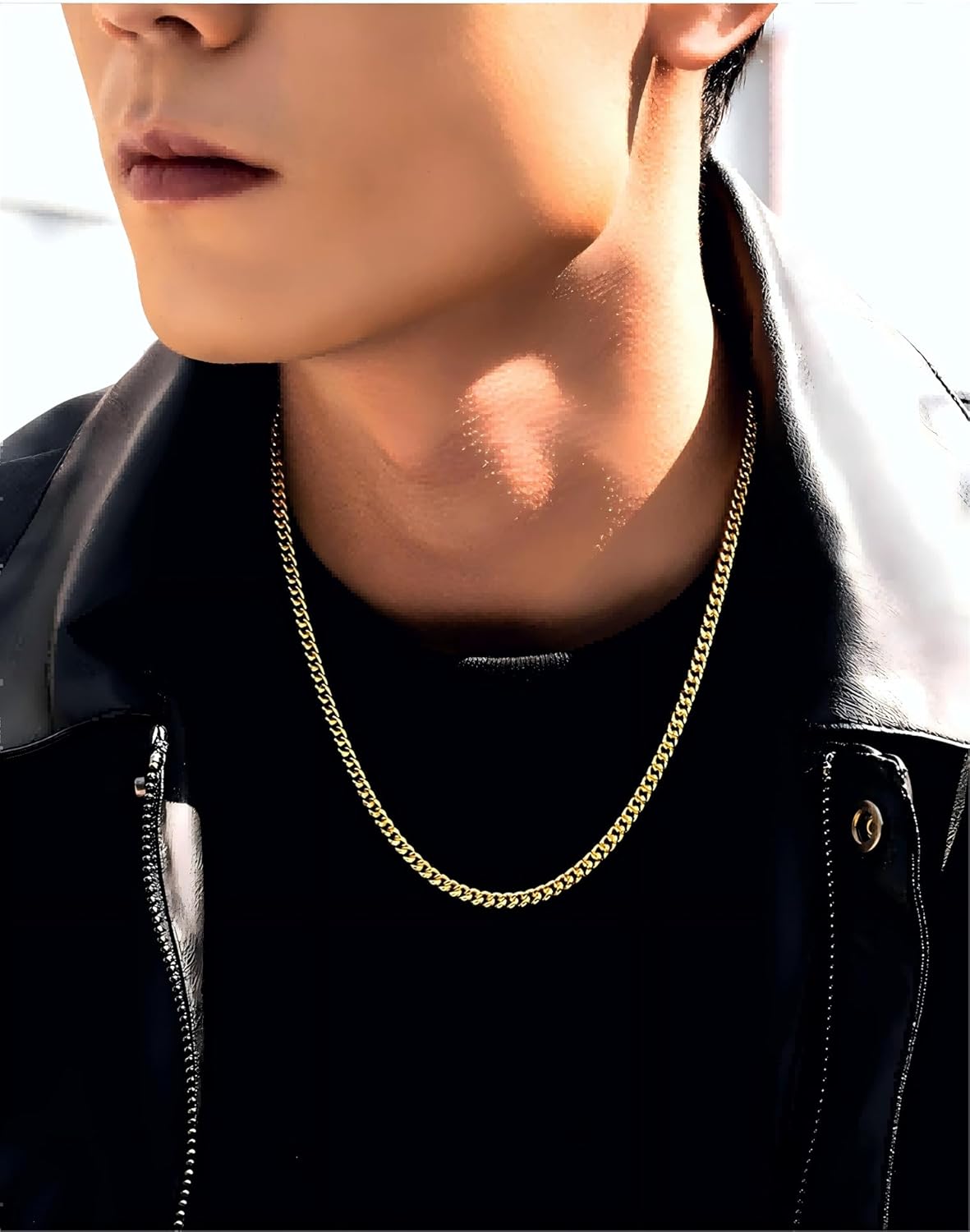 Gold Chain for Men & Women,14K Gold Chain Necklace for Women & Men Chains for Mens Cuban Chains Necklaces 4mm Width,18” 20” 22” 24” - Image 7