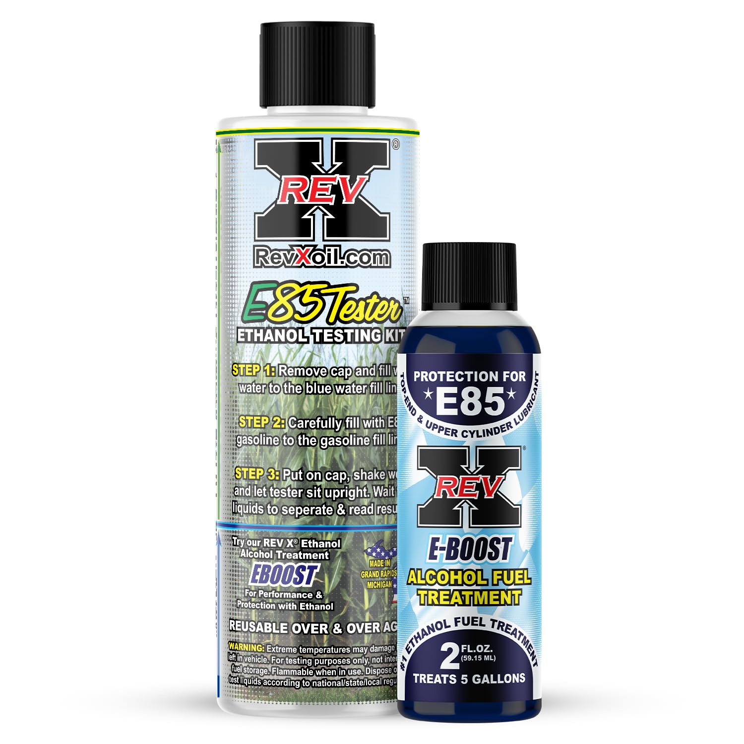 Amazon.com: REV X E85 Ethanol Resusable Tester + E-Boost E85 Fuel