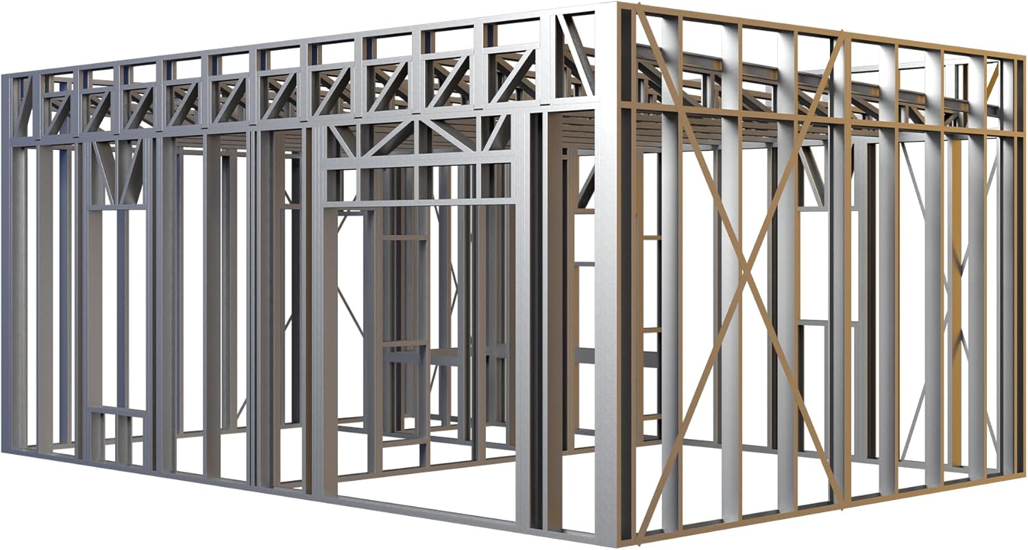 FrameUpNow Cabin Flat Roof Steel Frame House Kit (Steel