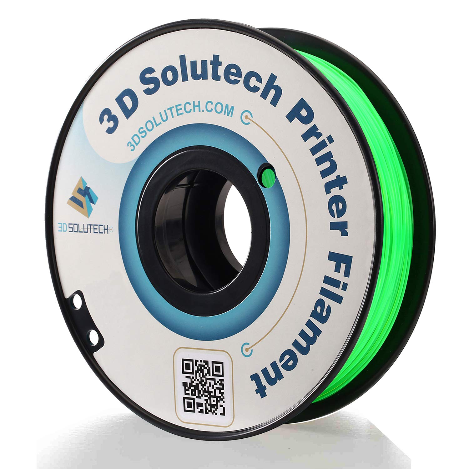 3D Solutech See Through Green 3D Printer PLA Filament 1.75MM Filament, Dimensional Accuracy +/- 0.03 mm, 2.2 LBS (1.0KG) - 100% USA
