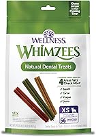 Vista 1 de WHIMZEES by Wellness Stix - Masticables dentales naturales para perros, golosinas de larga duración, sin granos, refresca el aliento, raza extra