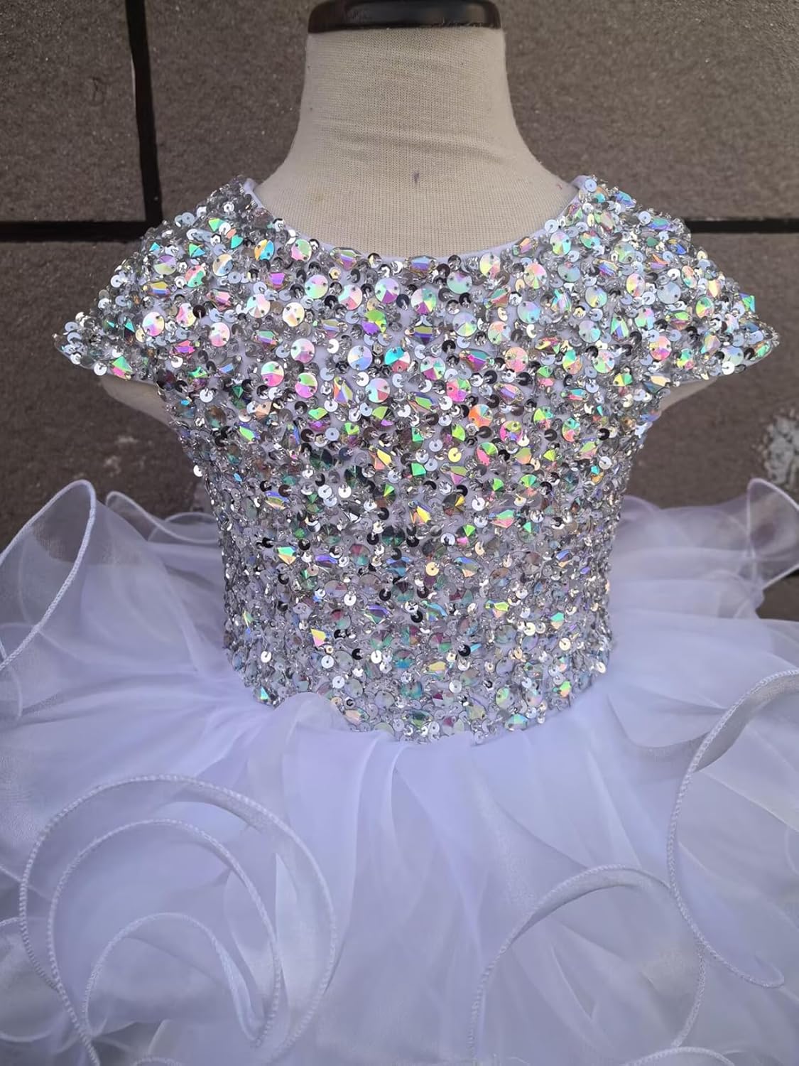 Jenniferwu Pageant Dress Handmade Beaded Dresses Toddler Pageant Princess Dress