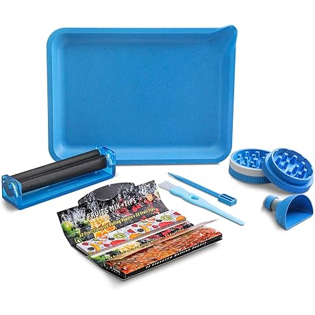CHEEMAR 6 Pakc Kit-Blue: Your Ultimate Rolling Tray Set Destination